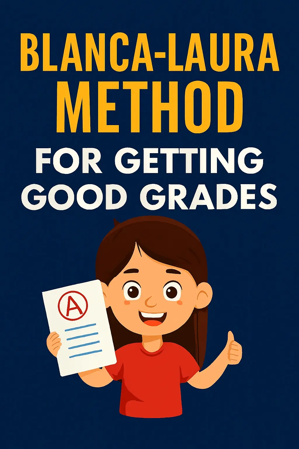 A school girl with excellent grades