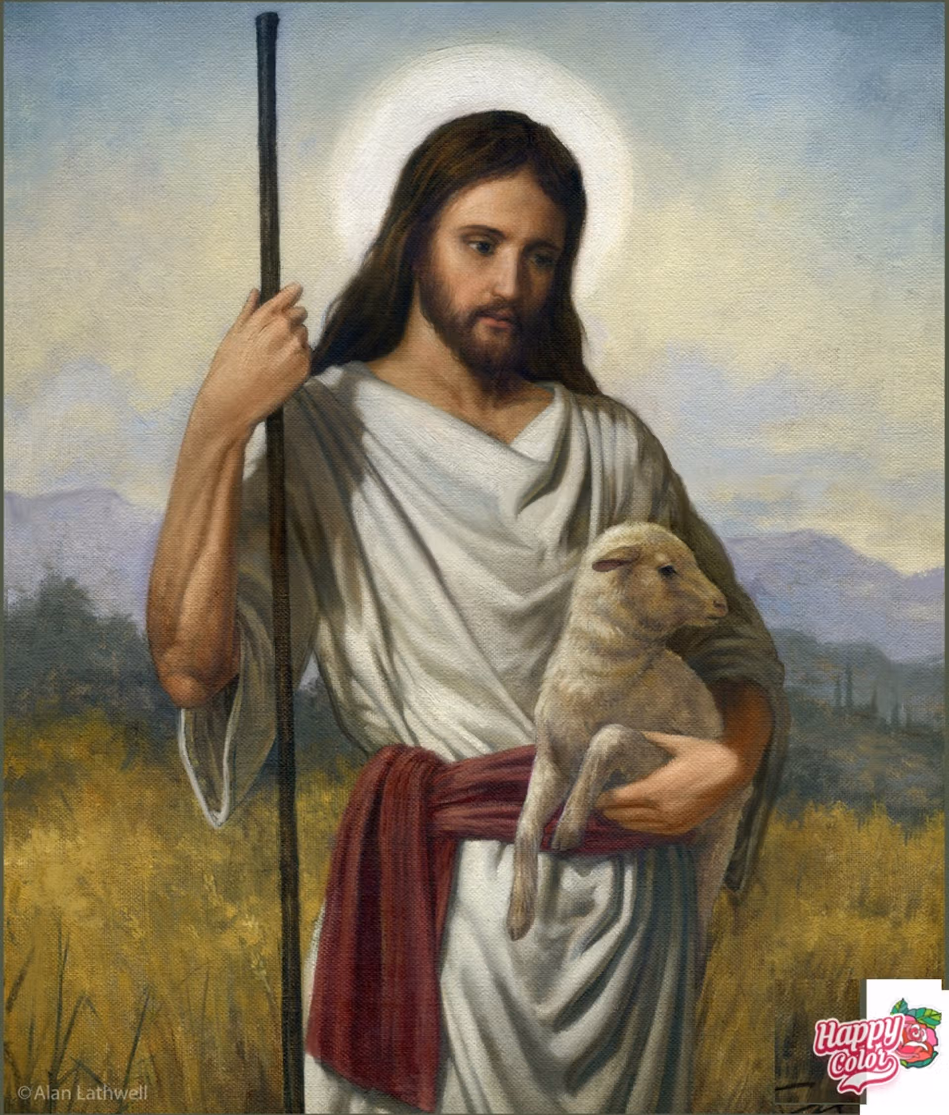 Jesus with a ship in His arms... This image is wishing Happy Easter from Blanca-Laura